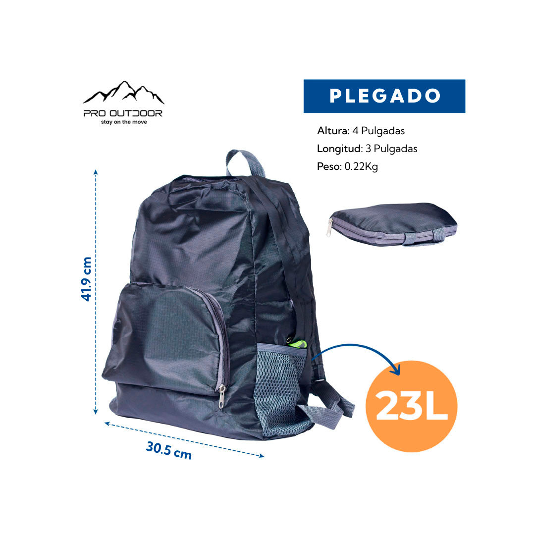 Mochila Compacta 23 Litros Pro Outdoor